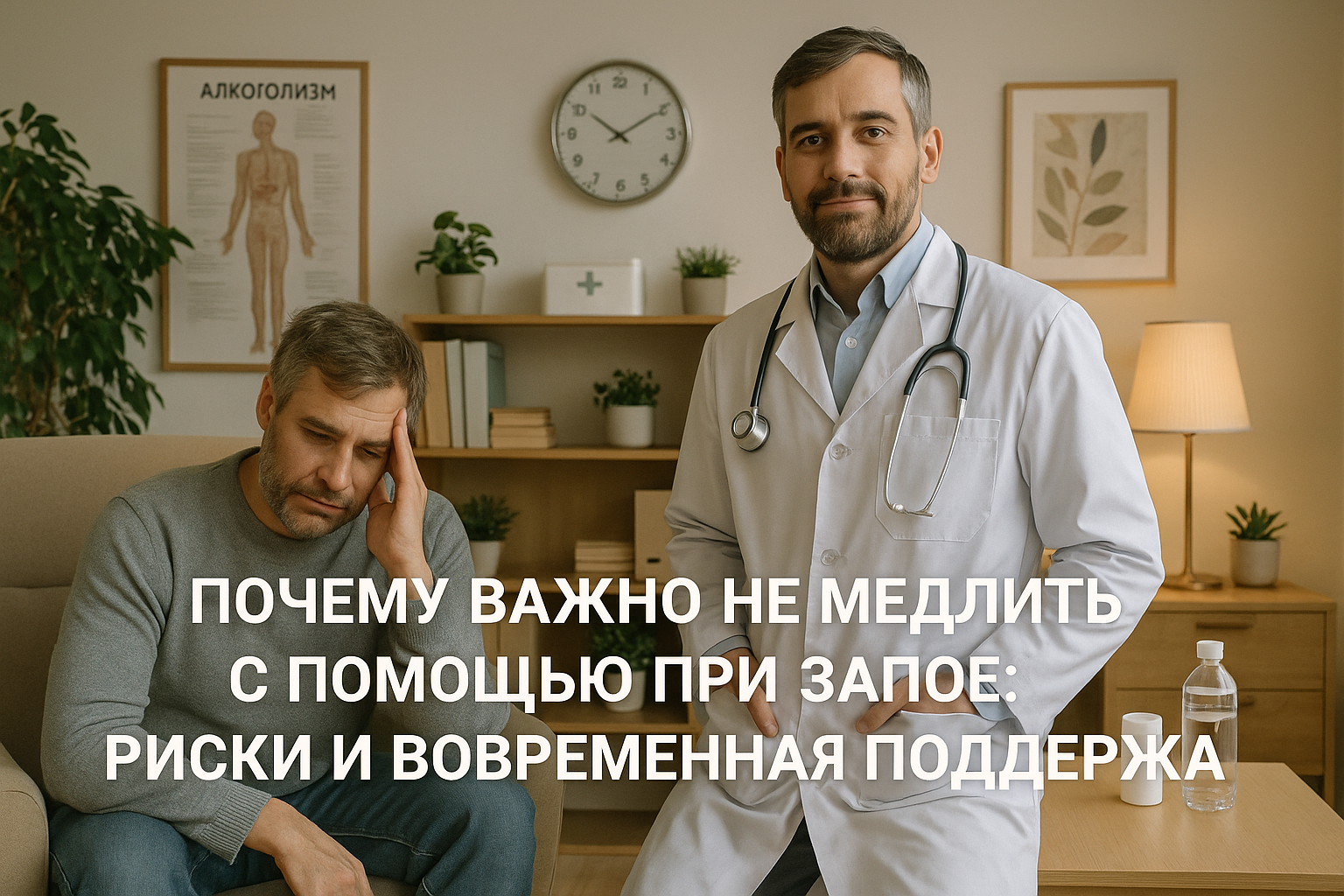 Почему важно не откладывать помощь при запое: риски и своевременная поддержка