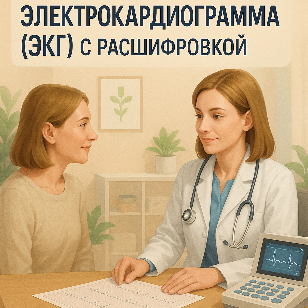 Электрокардиограмма (ЭКГ) с расшифровкой